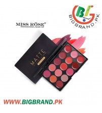 Miss Rose 15 Colors Matte Lipstick Palette